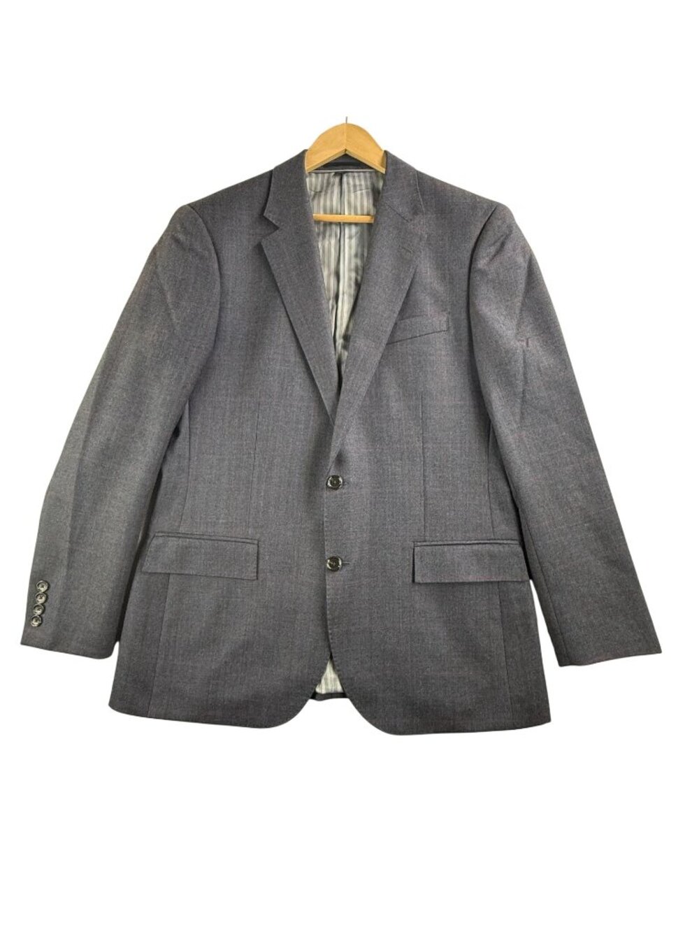 J Crew Suit Jacket Mens 42R Blue Ludlow Wool Herringbone Sport Coat 2 Button